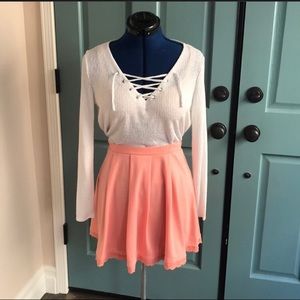 Peach Skirt from Painted Threads